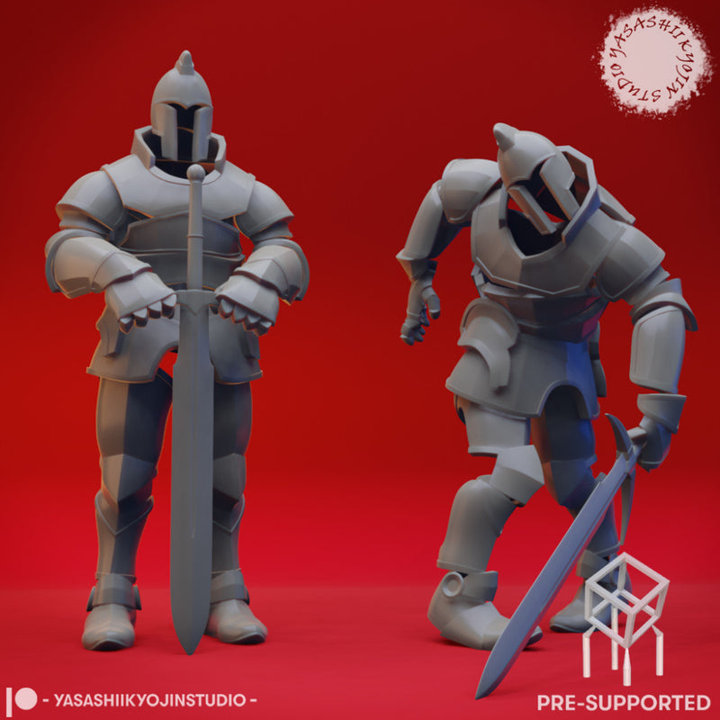 Animated Armour - Tabletop Miniature (Pre-Supported)