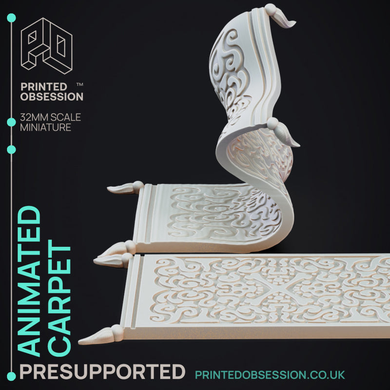 Animated Carpet - Construct - PRESUPPPORTED - D&D 32mm - Only-Games