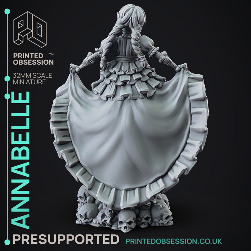 Anabelle - Awakend Puppet Necromancer - PRESUPPORTED - 32mm scale