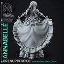 Anabelle - Awakend Puppet Necromancer - PRESUPPORTED - 32mm scale