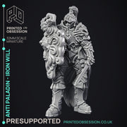 Anti Paladin - Iron Will - PRESUPPORTED - Hell Hath No Fury - Scale 32mm - Only-Games