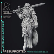 Anti Paladin - Long Blade - PRESUPPORTED - Hell Hath No Fury - 32mm scale - Only-Games