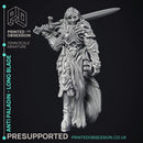 Anti Paladin - Long Blade - PRESUPPORTED - Hell Hath No Fury - 32mm scale