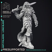 Anti Paladin - Long Blade - PRESUPPORTED - Hell Hath No Fury - 32mm scale - Only-Games
