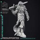 Anti Paladin - Long Blade - PRESUPPORTED - Hell Hath No Fury - 32mm scale