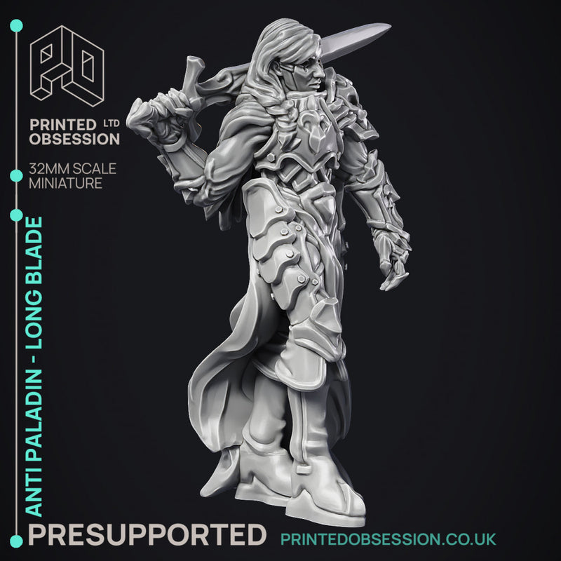 Anti Paladin Collection - 3 Models - PRESUPPORTED - Hell Hath No Fury - 32 mm Scale