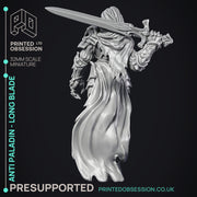 Anti Paladin - Long Blade - PRESUPPORTED - Hell Hath No Fury - 32mm scale - Only-Games