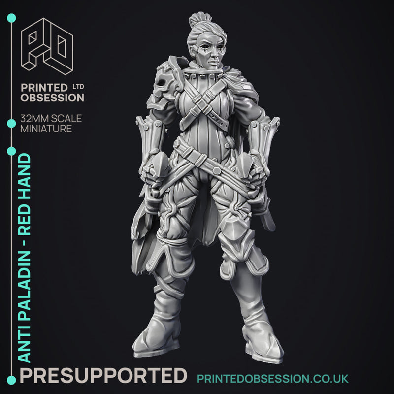 Anti Paladin Collection - 3 Models - PRESUPPORTED - Hell Hath No Fury - 32 mm Scale