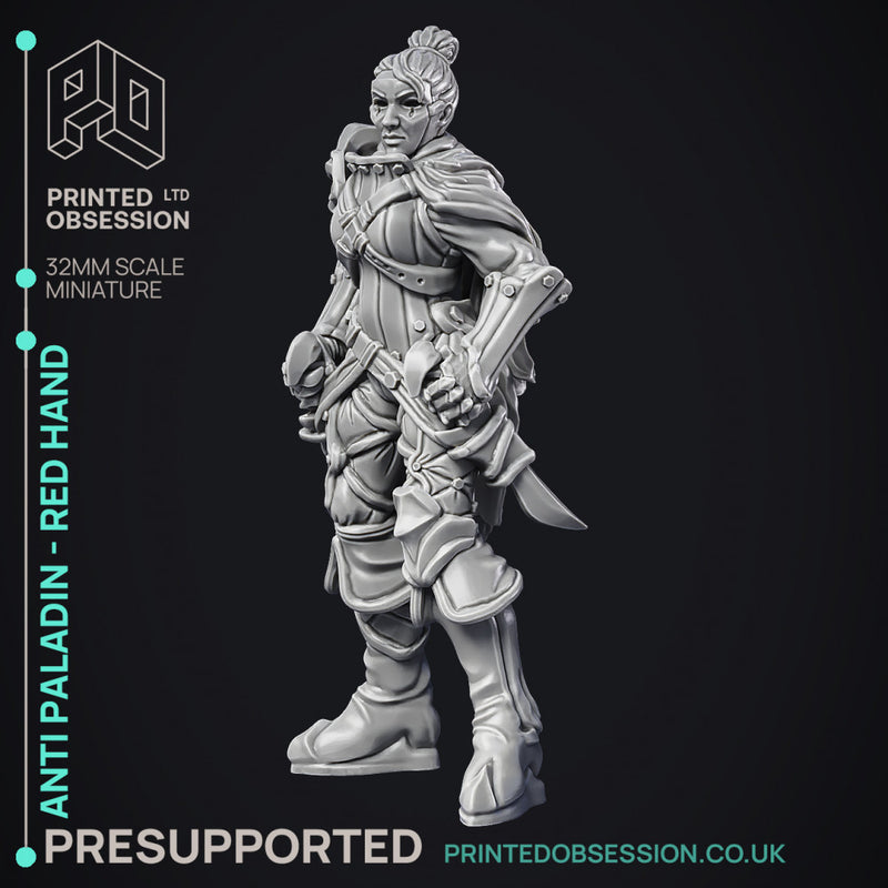 Anti Paladin Collection - 3 Models - PRESUPPORTED - Hell Hath No Fury - 32 mm Scale