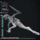 Aranea - Web Walker Drow -  PRESUPPORTED - Illustrated and Stats - 32mm scale