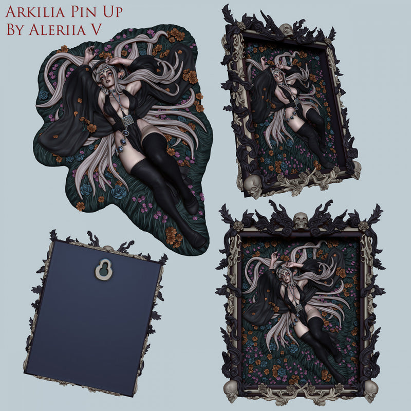Arkilia Pin Up - 75 and 120mm (NSFW version) - STL only.´ - Only-Games