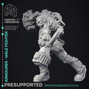 Artificer - Armourer - Male fighter - PRESUPPORTED - 32mm Scale