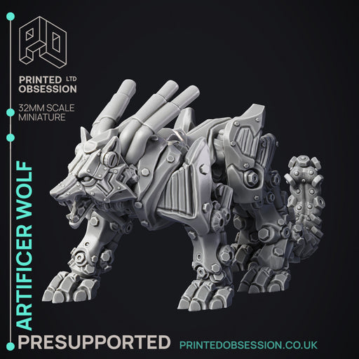 Artificer Wolf - 2 Models - PRESUPPORTED - 32mm scale - Only-Games