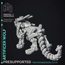 Artificer Wolf - 2 Models - PRESUPPORTED - 32mm scale
