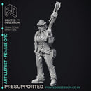Artificer - Artillerist Female Orc - PRESUPPORTED - 32mm Scale