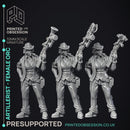 Artificer - Artillerist Female Orc - PRESUPPORTED - 32mm Scale