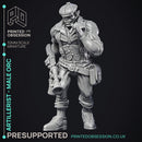 Artificer - Artillerist - Male Orc - PRESUPPORTED - 32mm Scale