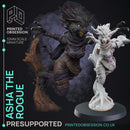 Tabaxi Assassin - Tabaxi Caravan - PRESUPPORTED - 32mm scale.