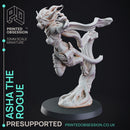 Tabaxi Assassin - Tabaxi Caravan - PRESUPPORTED - 32mm scale.