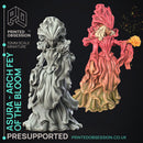 Arch Fey of the Blossom - Eladrin -  PRESUPPORTED - Illustrated and Stats - 32mm scale