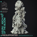 Arch Fey of the Blossom - Eladrin -  PRESUPPORTED - Illustrated and Stats - 32mm scale
