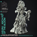 Arch Fey of the Blossom - Eladrin -  PRESUPPORTED - Illustrated and Stats - 32mm scale