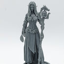 Elf Sorcerer Aurora - Elf Sorcerer Mage Sorcerer - 75mm + 35mm Scale