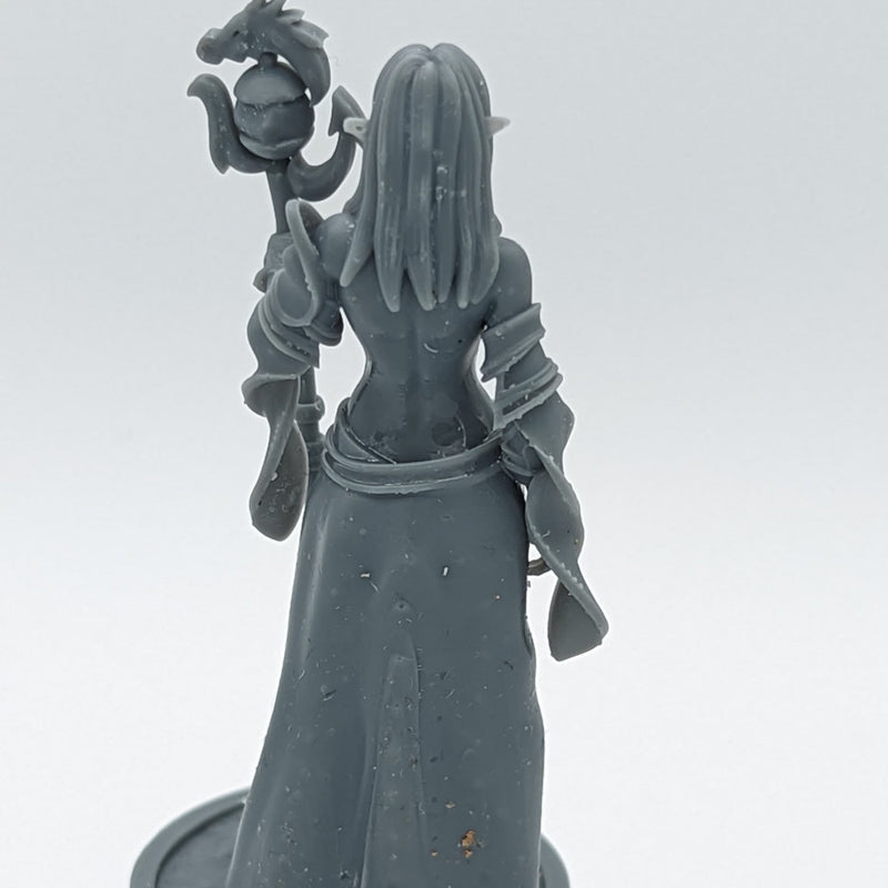 Elf Sorcerer Aurora - Elf Sorcerer Mage Sorcerer - 75mm + 35mm Scale