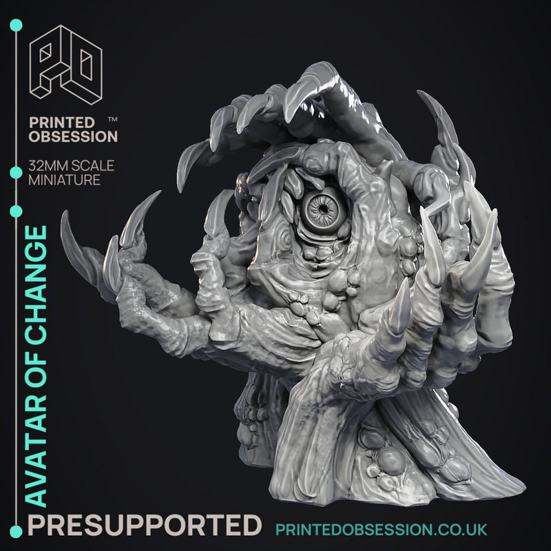 Avatar of Change - Boss Monster - Cryptids of the dark woods -  PRESUPPORTED - Illustrated and Stats - 32mm scale