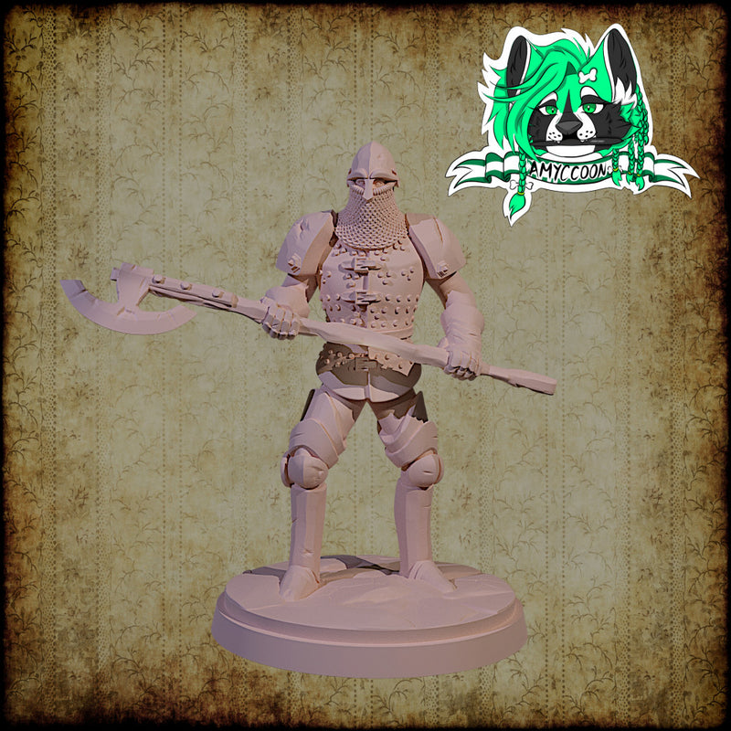 Battlehardened Axe Warrior (32mm)