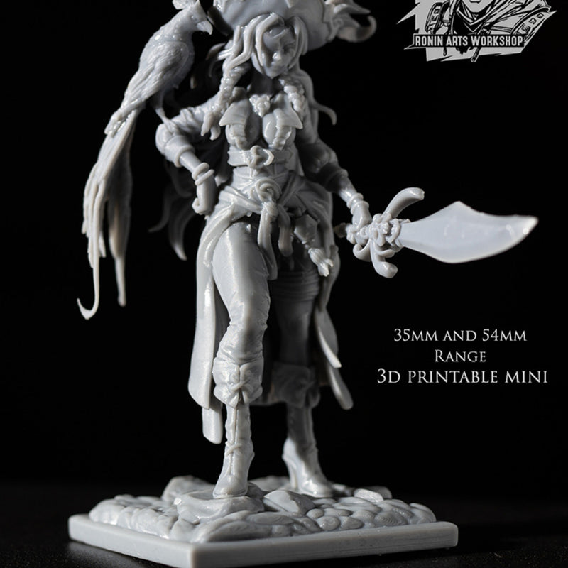 Pirate Captain Azurra - 54mm - Only-Games