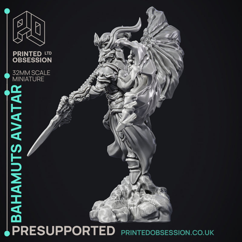Bahamuts Avatar - Celestial - PRESUPPORTED - Heaven hath no Fury - 32 mm scale
