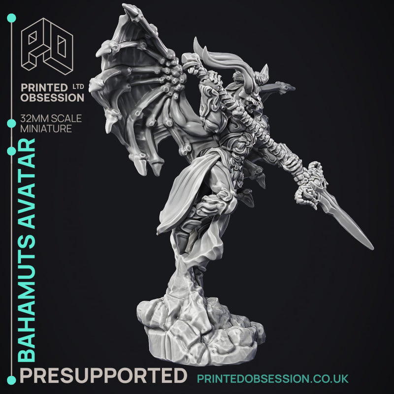 Bahamuts Avatar - Celestial - PRESUPPORTED - Heaven hath no Fury - 32 mm scale