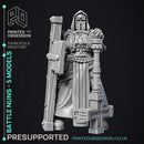 Battle Nuns - 5 Models - PRESUPPORTED - Heaven Hath No Fury - 32 mmm