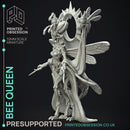 Queen Bee - Boss Monster -  PRESUPPORTED - Illustrated and Stats - 32mm scale