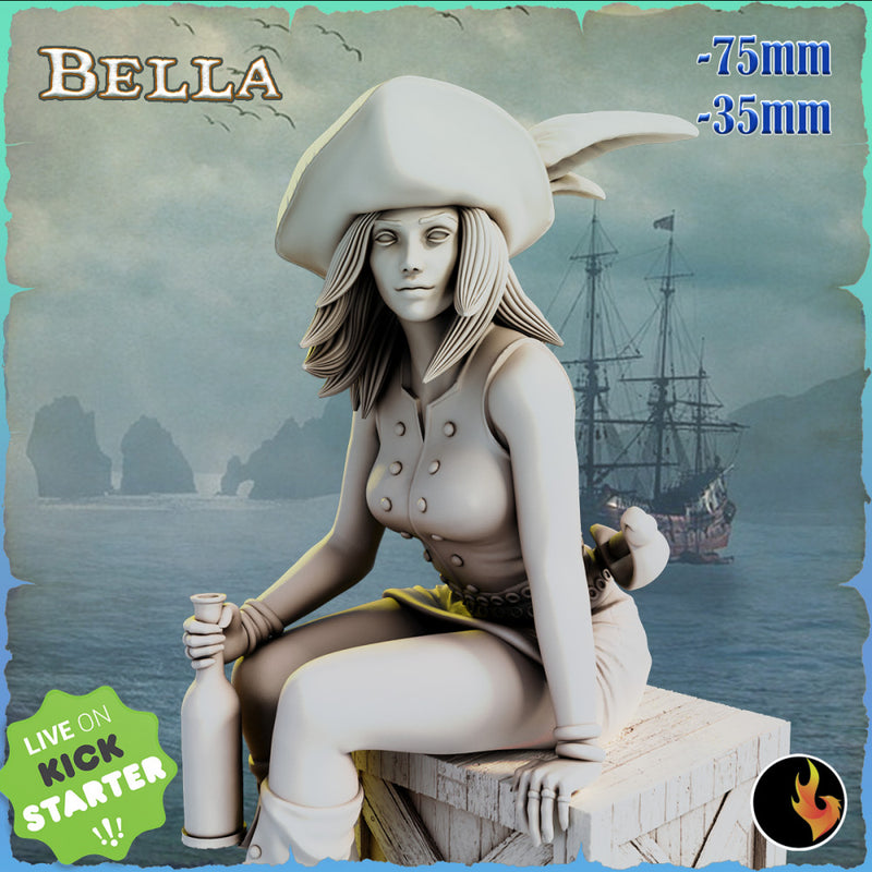 Pirate Bella - Female Pirate 75mm