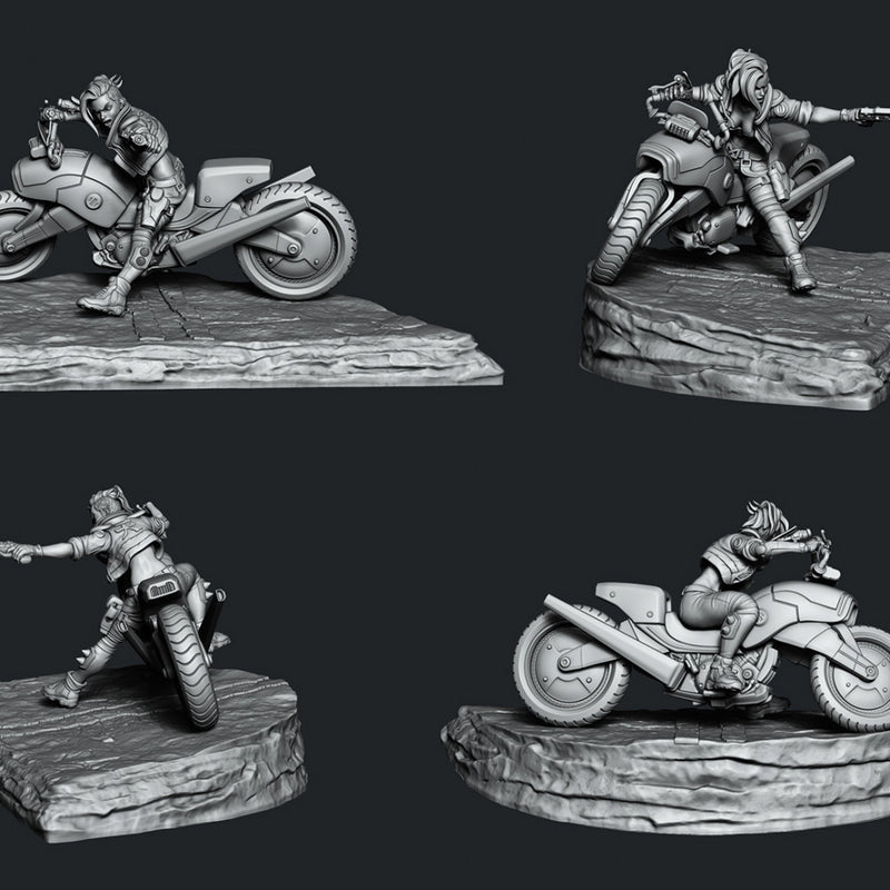 Spitfire Jen - Biker Set - STL only - Only-Games