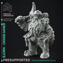 Bjorn - Grandminer - Flesh of Gold -  PRESUPPORTED - Illustrated and Stats - 32mm scale