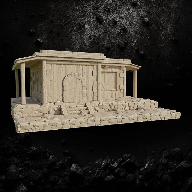 Reichlindorf House 10 - Timber Framed Village Home STL for DnD & Wargaming
