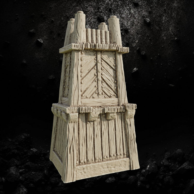 Wood Watchtower 3 - Fantasy Fortification STL, DnD & Wargaming Scenery