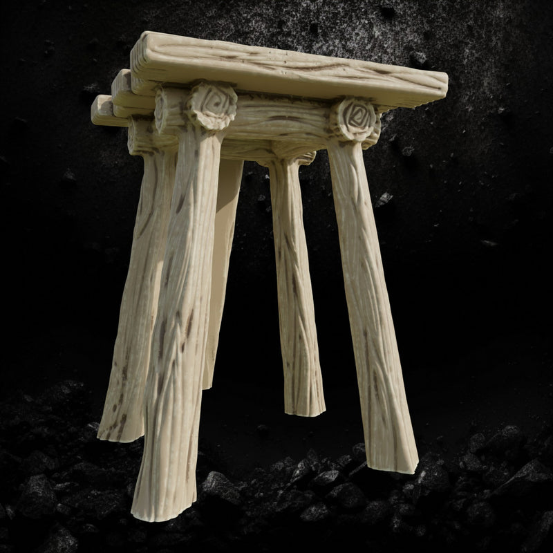 Wood Watchtower 2 - Fantasy Fortification STL, DnD & Wargaming Scenery