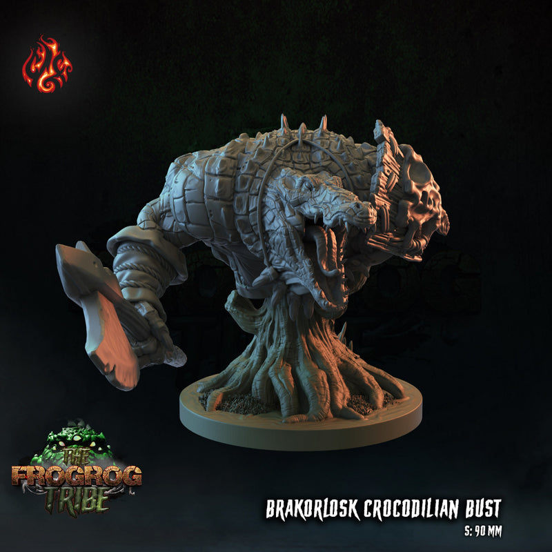 Brakorlosk the Crocodilian Warror, Bust Version