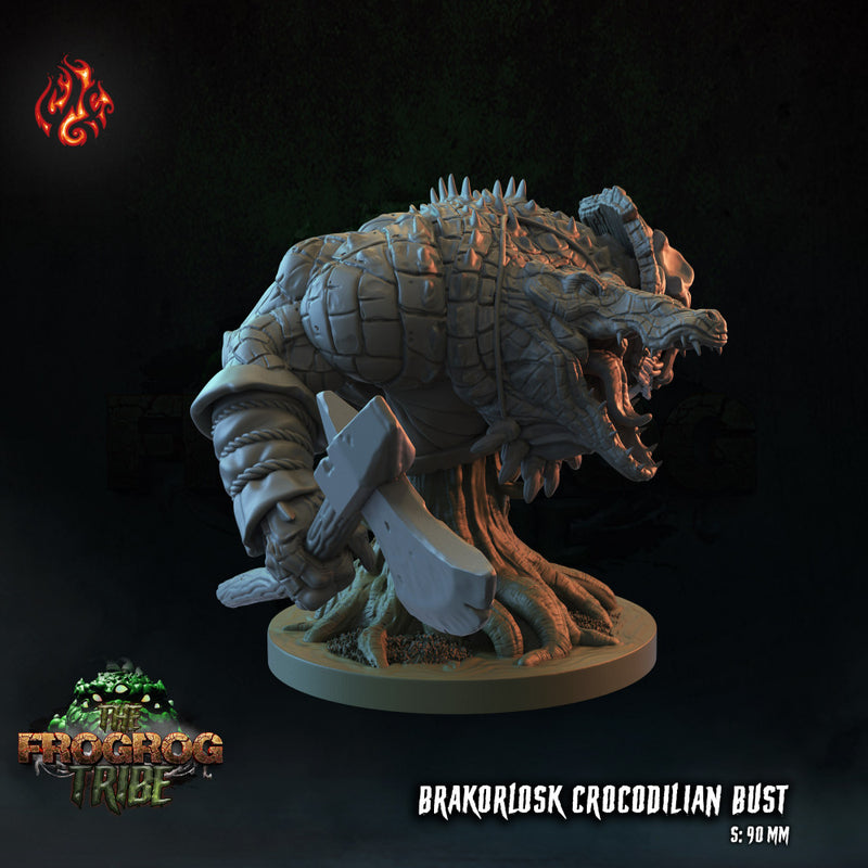 Brakorlosk the Crocodilian Warror, Bust Version