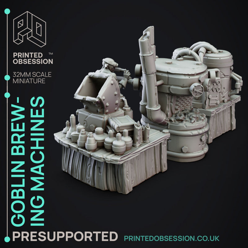 Potion Machines - Goblin Potion Makers - PRESUPPORTED - 32mm Scale