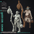 Bee Invasion - 14 monsters including a bee Dragon - PRESUPPRTED - 32mm Scale