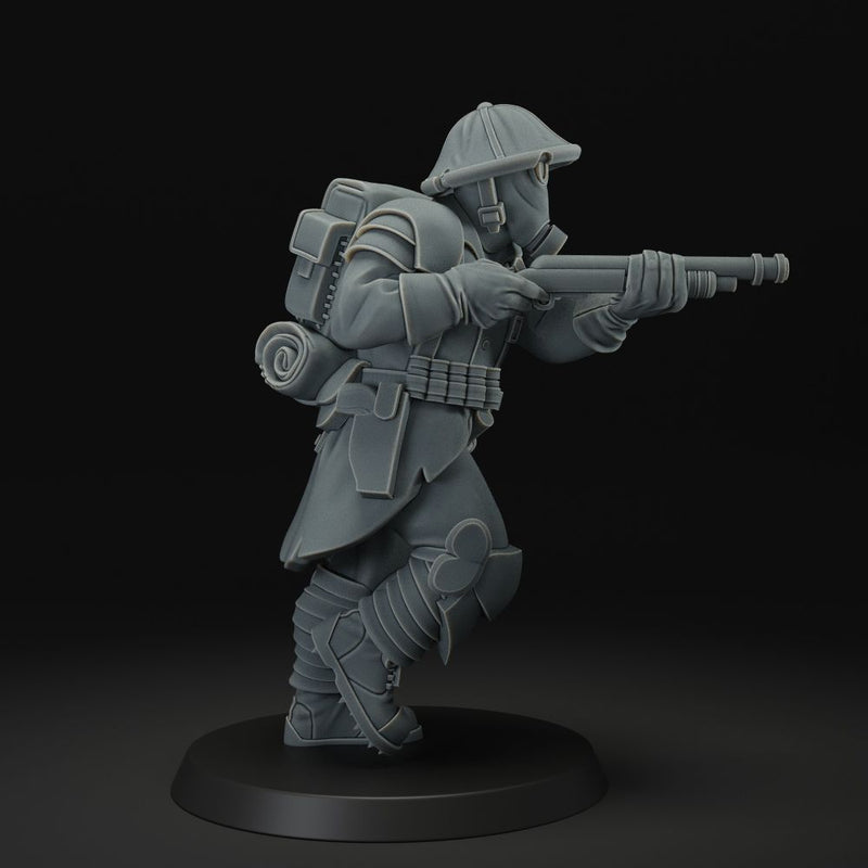 Shock trooper and trench cleaner variation
