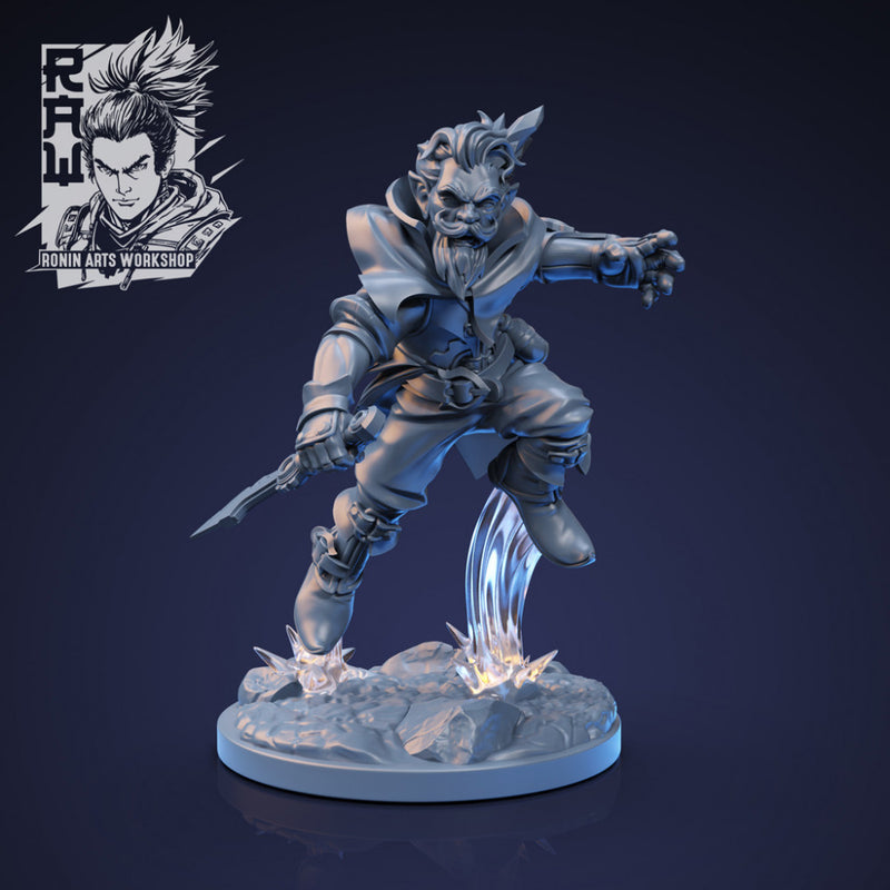 Brubax the Sorcerer - Idle and Action Pose - STL only - Only-Games