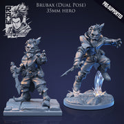 Brubax the Sorcerer - Idle and Action Pose - STL only - Only-Games