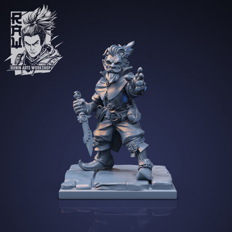 Brubax the Sorcerer - Idle and Action Pose - STL only - Only-Games