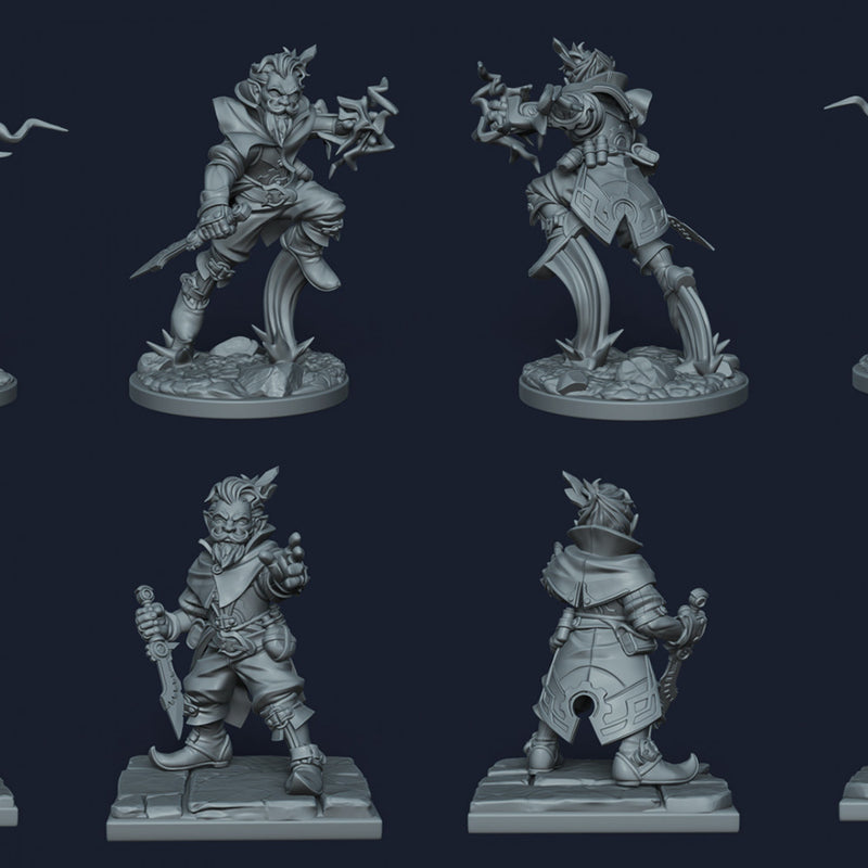 Brubax the Sorcerer - Idle and Action Pose - STL only - Only-Games